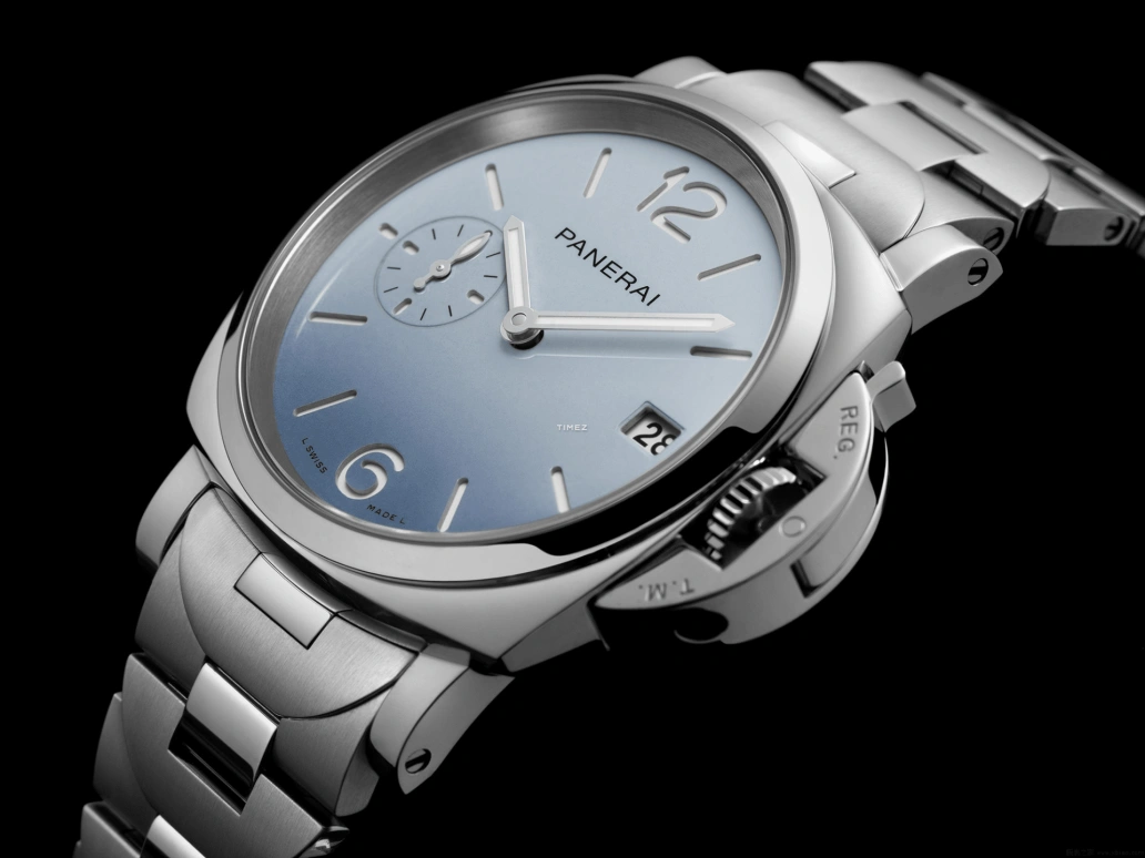 Panerai,Luminor Due 38mm,38mm,Stainless Steel,Blue,Automatic,Day,72hours,PAM01309