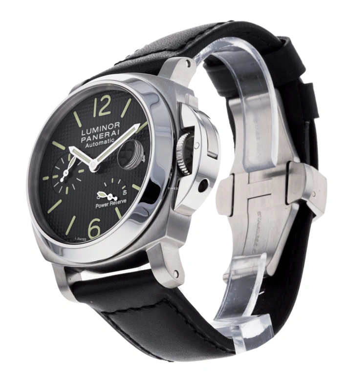Panerai,Luminor 40mm,40mm,Stainless Steel,Black,Automatic,Day,Power Reserve Indicator,PAM00241