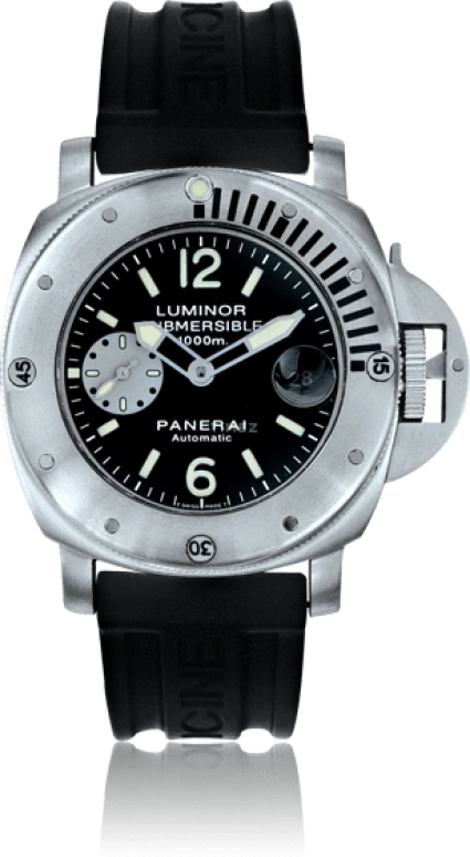 Panerai,Submersible 44mm,44mm,Stainless Steel,Black,Automatic,Date,42hours,PAM00064