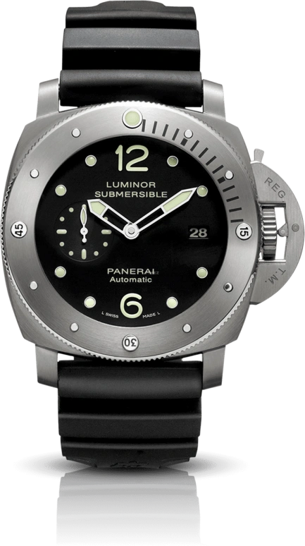 Panerai,Submersible 47mm,47mm,Titanium,Black,Automatic,Day,72hours,PAM00571