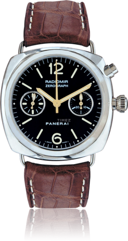 Panerai,Radiomir 43mm,43mm,White Gold,Black,Handwound,Chronograph,Monopoussoir,PAM00067