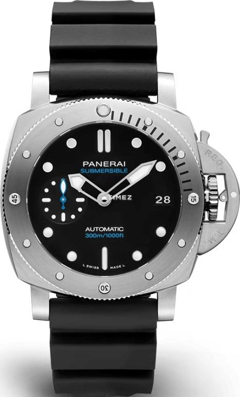 Panerai,Submersible 42mm,42mm,Stainless Steel,Black,Automatic,Day,72hours,Fan Zhendong,PAM02973