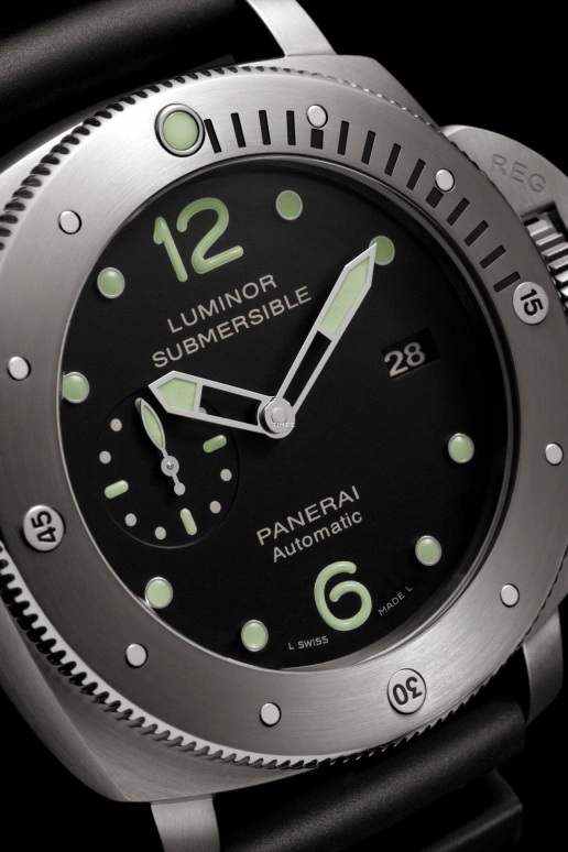 Panerai,Submersible 47mm,47mm,Titanium,Black,Automatic,Day,72hours,PAM00571