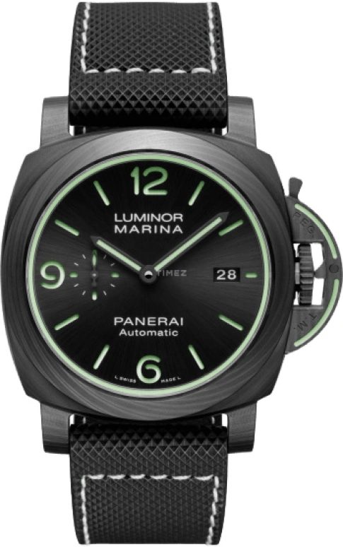 Panerai,Luminor 1950 44mm,44mm,Titanium,Carbotech,Black,Automatic,Day,72hours,PAM01118
