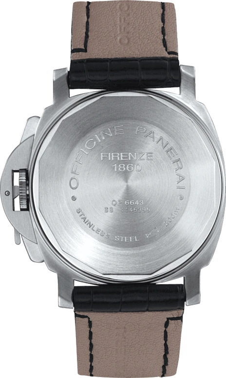 Panerai,Luminor 40mm,40mm,Stainless Steel,Black,Handwound,Chronograph,48hours,PAM00215