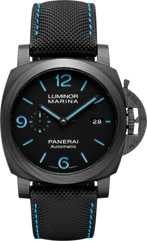 Panerai,Luminor 1950 44mm,44mm,Titanium,Carbon,Carbotech,Black,Automatic,Date,72hours,PAM01661