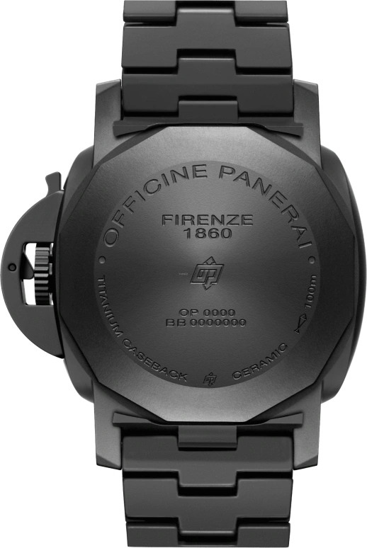 Panerai,Luminor 1950 44mm,44mm,Titanium,Ceramic,Black,Automatic,Date,72hours,PAM01438