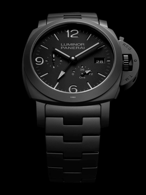 Panerai,Luminor 44mm,44mm,Ceramic,Black,Automatic,Day,Power Reserve Indicator,Dule Time,PAM01674