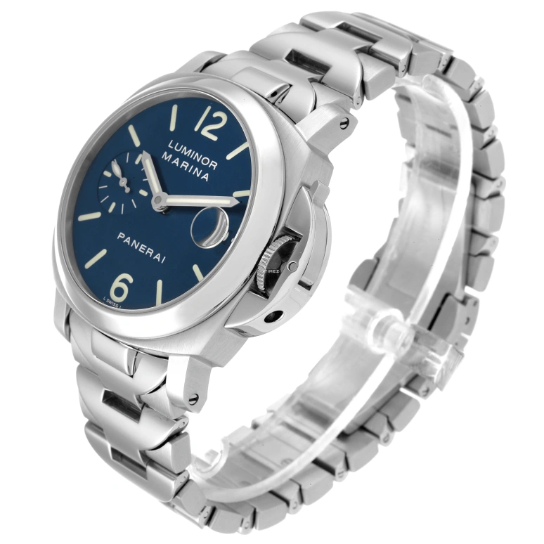 Panerai,Luminor 40mm,40mm,Stainless Steel,Blue,Automatic,Day,42hours,PAM00120