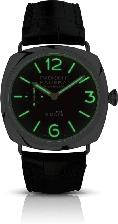 Panerai,Radiomir 45mm,45mm,Platinum,Brown,Handwound,Power Reserve Indicator,192hours,PAM00198