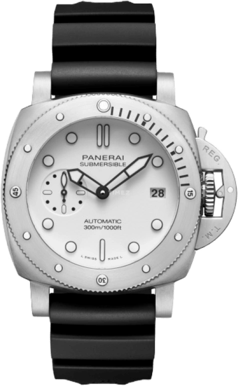 Panerai,Submersible 42mm,42mm,Stainless Steel,White,Automatic,Date,72hours,PAM01223