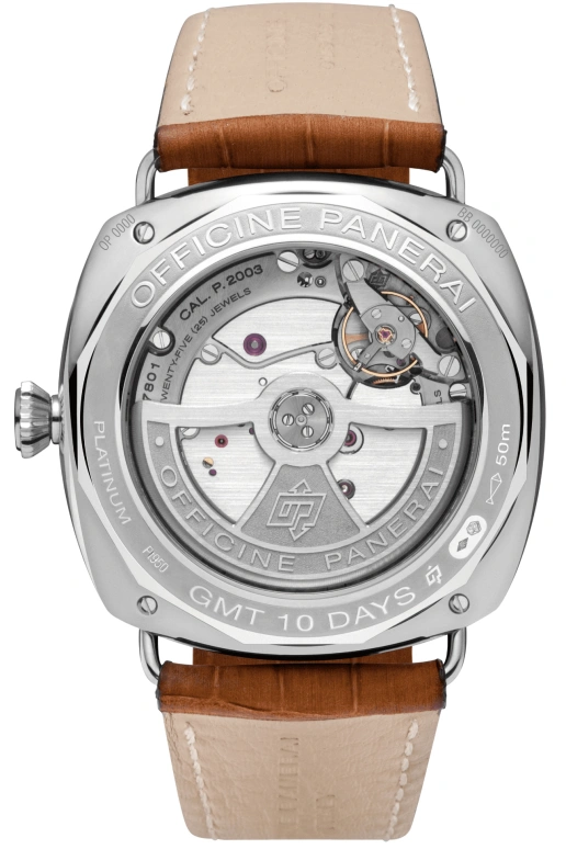 Panerai,Radiomir 46mm,46mm,Platinum,Black,Automatic,Day,Power Reserve Indicator,Dule Time,Day / Night Indication,240hours,In-house Caliber,PAM00495