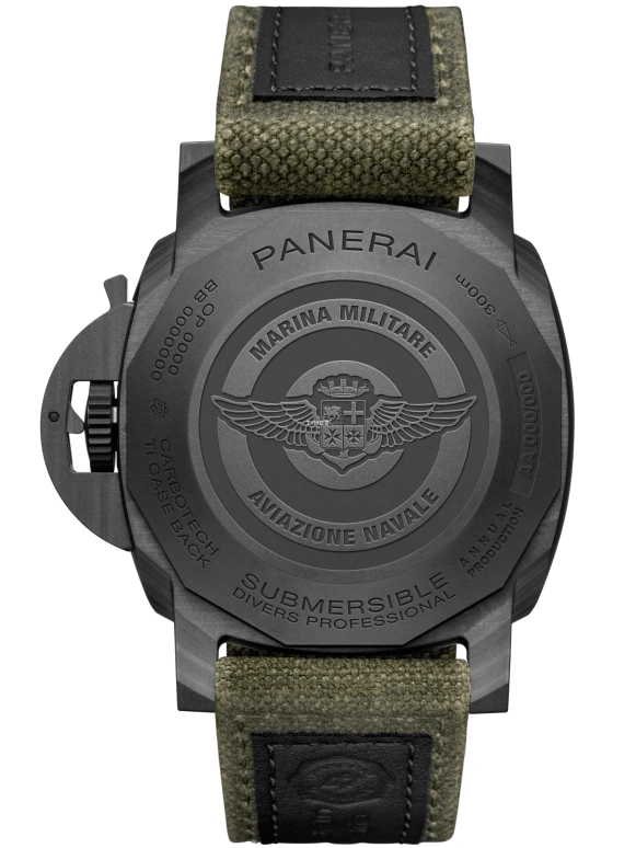 Panerai,Submersible 44mm,44mm,Carbotech,Dark Green,Automatic,Day,72hours,PAM01698