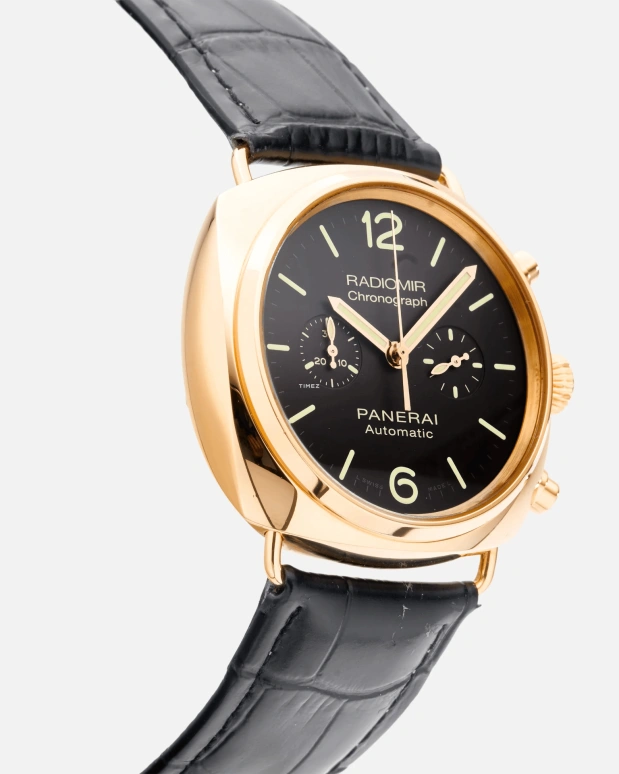 Panerai,Radiomir 42mm,42mm,Pink Gold,Black,Automatic,Chronograph,46hours,PAM00377