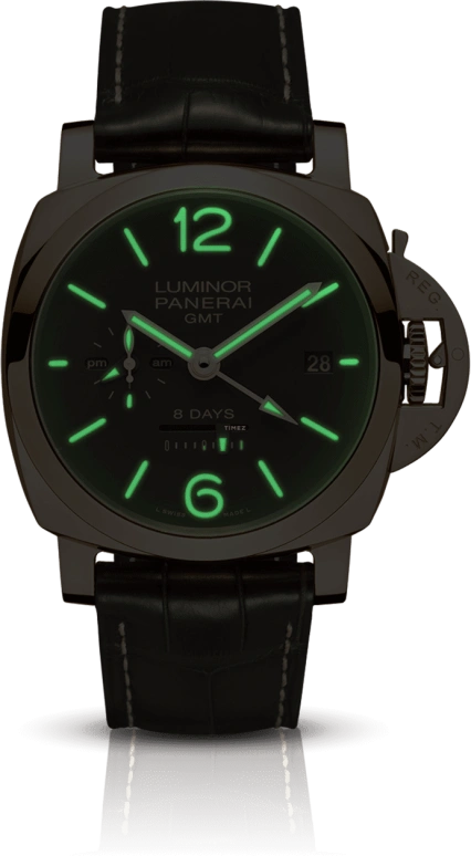 Panerai,Luminor 1950 44mm,44mm,Red Gold,Brown,Handwound,Date,Power Reserve Indicator,PAM00576