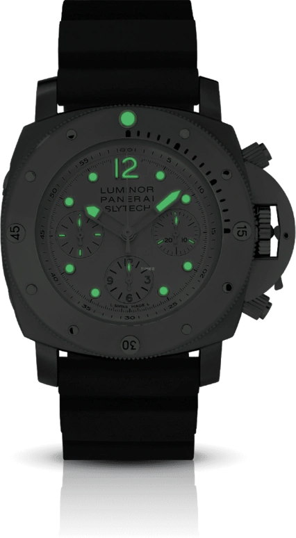 Panerai,Submersible 47mm,47mm,Titanium,White,Automatic,Chronograph,46hours,PAM00225