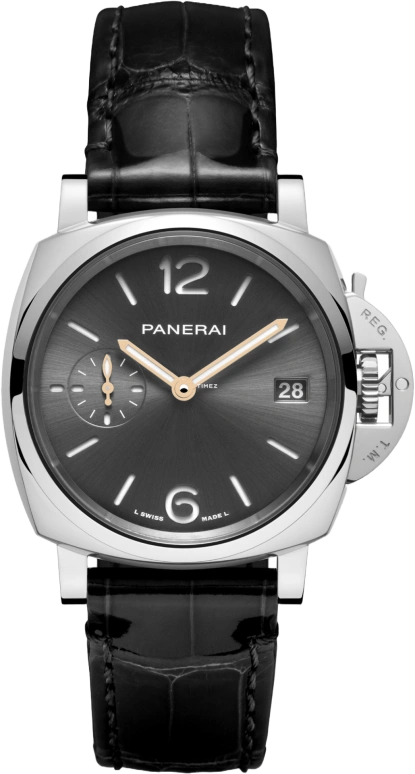 Panerai,Luminor Due 38mm,38mm,Stainless Steel,Black,Automatic,Day,72hours,PAM01247