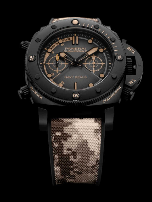 Panerai,Submersible 47mm,47mm,Titanium,Black,Gradient,Grey,Automatic,Chronograph,Flyback,Rattrapante,PAM01521