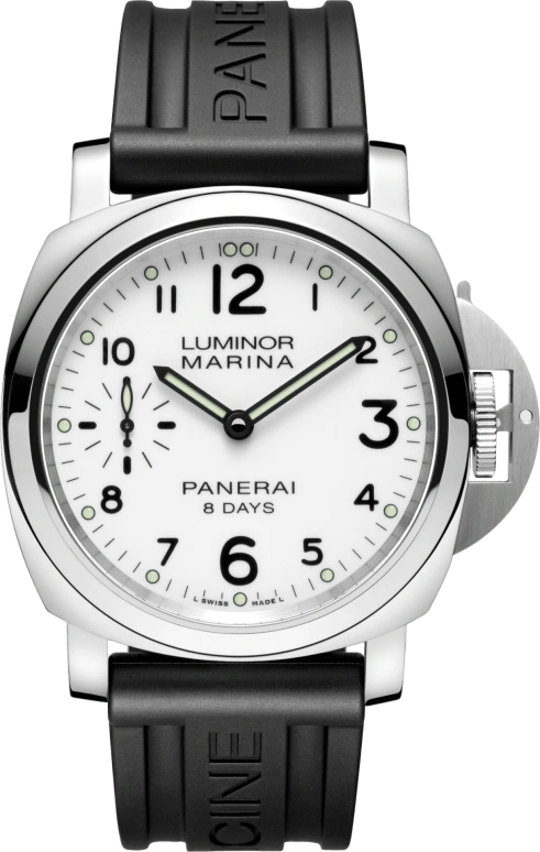 Panerai,Luminor 44mm,44mm,Stainless Steel,White,Handwound,192hours,In-house Caliber,PAM00563