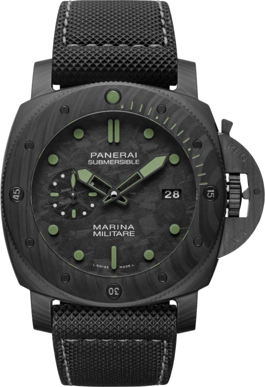 Panerai,Submersible 47mm,47mm,Titanium,Carbon,Black,Automatic,Date,72hours,PAM00961