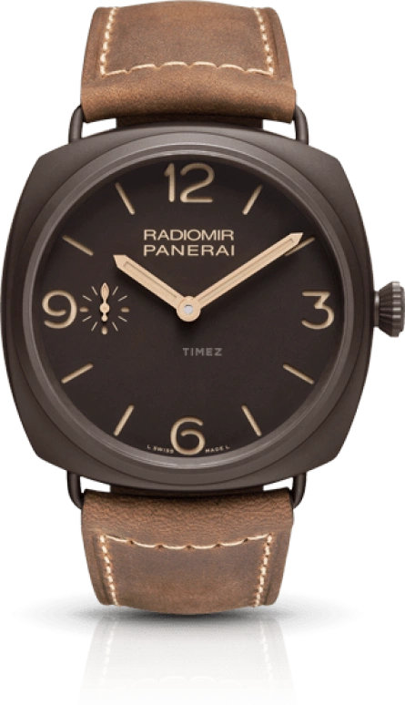 Panerai,Radiomir 47mm,47mm,Ceramic,Brown,Handwound,Day,72hours,PAM00504