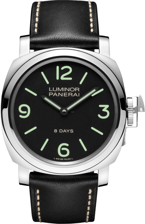 Panerai,Luminor 44mm,44mm,Stainless Steel,Black,Handwound,192hours,In-house Caliber,PAM00560
