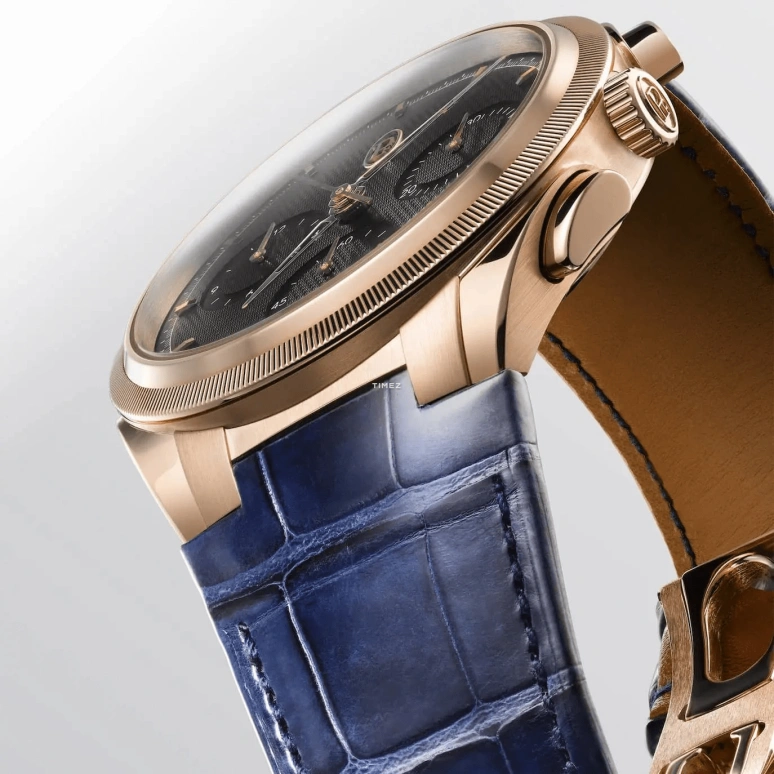 Parmigiani Fleurier,Tonda 42mm,42mm,Rose Gold,Blue,Automatic,Chronograph,Day,PFC915,PFC915-2020001-300182-EN