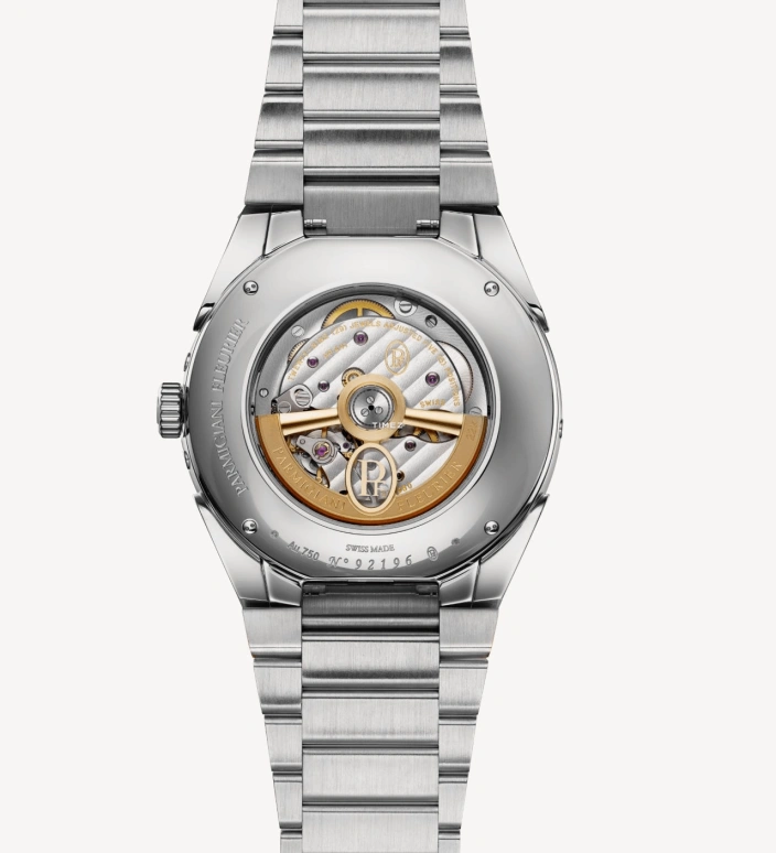 Parmigiani Fleurier,Tonda 42mm,42mm,Stainless Steel,Platinum,Red,Automatic,Moonphase,Leap Year,Month,Day,54hours,In-house Caliber,PFH982,PFH982-1022501-100182