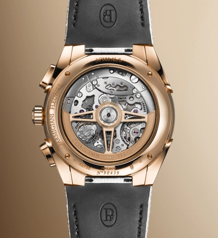 Parmigiani Fleurier,Tonda 42mm,42mm,Rose Gold,Silver,Automatic,Chronograph,65hours,PFC931,PFC931-2020021-400182