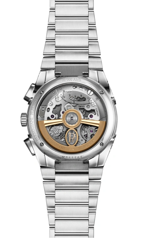 Parmigiani Fleurier,Tonda 40mm,40mm,Stainless Steel,Platinum,Blue,Automatic,Chronograph,65hours,PFC917,PFC917-1020001-100182