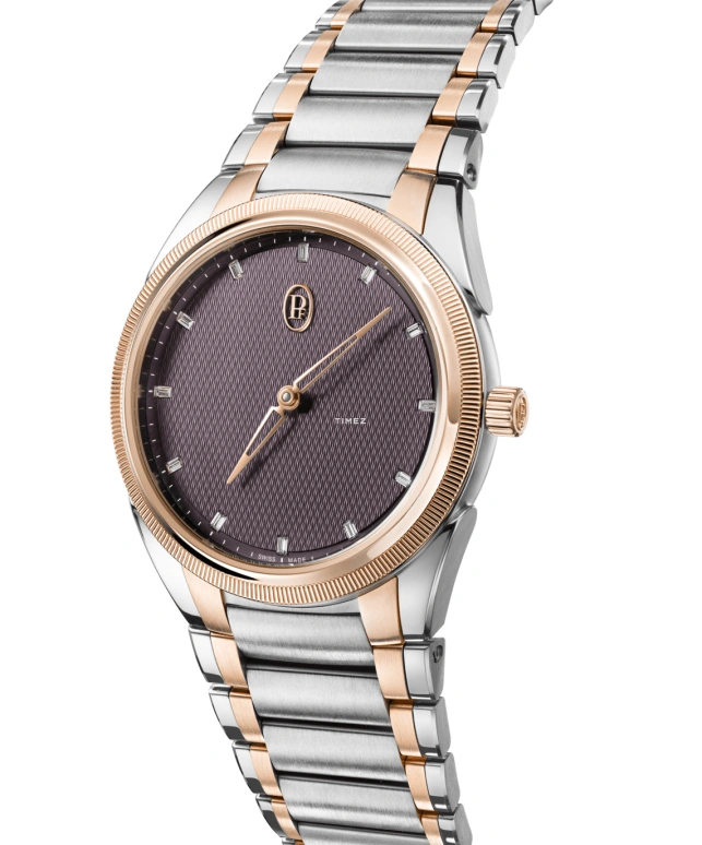 Parmigiani Fleurier,Tonda 36.10mm,36.10mm,Stainless Steel,Rose Gold,Purple Red,Automatic,60hours,In-house Caliber,PFC804,PFC804-1020006-100182