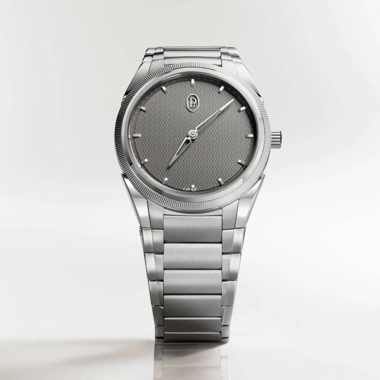 Parmigiani Fleurier,Tonda 36.10mm,36.10mm,Stainless Steel,Platinum,Grey,Silver,Automatic,Sapphire,Crystal Glass,Round,PFC,PFC-804-1020001-100182-CN
