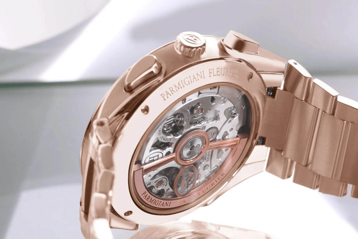 Parmigiani Fleurier,Tonda 42mm,42mm,Rose Gold,Blue,Automatic,Chronograph,Day,PFC915,PFC915-2020001-200182-CN