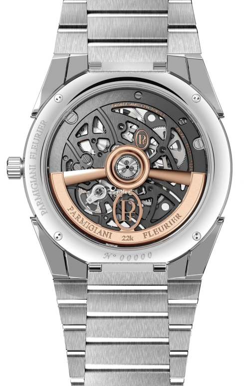 Parmigiani Fleurier,Tonda 40mm,40mm,Stainless Steel,Platinum,Grey,Automatic,60hours,In-house Caliber,PFC912,PFC912-1020001-100182-EN