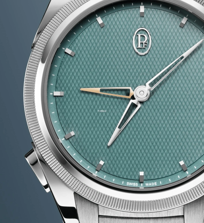 Parmigiani Fleurier,Tonda 40mm,40mm,Stainless Steel,Platinum,Green,Automatic,Dule Time,48hours,PFC905,PFC905-1020002-100182