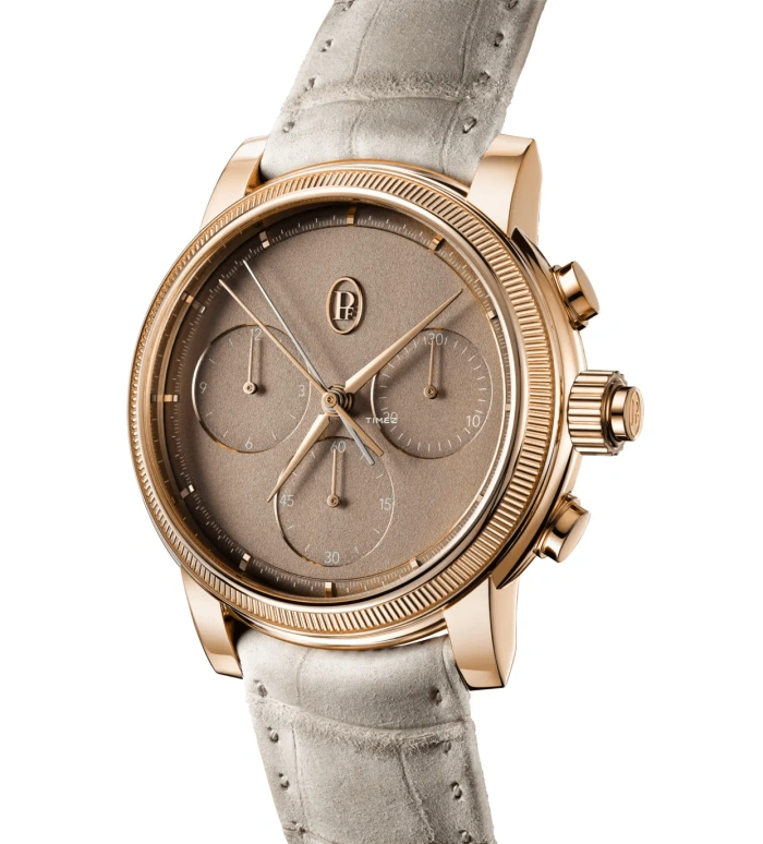 Parmigiani Fleurier,Toric 42.50mm,42.50mm,Rose Gold,Brown,Yellow Tan,Handwound,Chronograph,Rattrapante,PFH951,PFH951-2010001-300181-EN