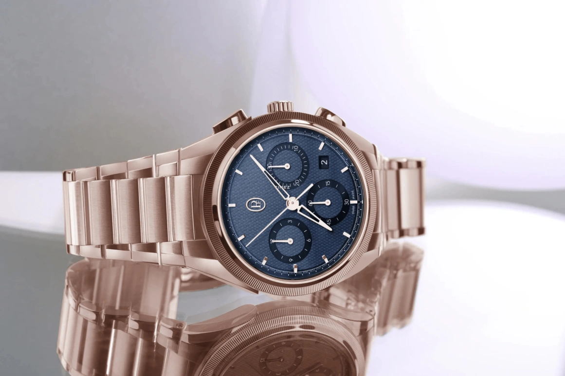Parmigiani Fleurier,Tonda 42mm,42mm,Rose Gold,Blue,Automatic,Chronograph,Day,PFC915,PFC915-2020001-200182-EN