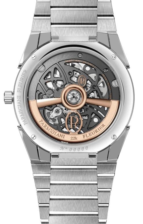 Parmigiani Fleurier,Tonda 40mm,40mm,Platinum,Stone,Skeleton,Automatic,Sapphire,Crystal Glass,Round,PFC912,PFC912-1020001-100182-CN