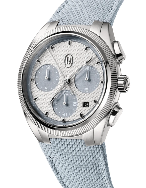 Parmigiani Fleurier,Tonda 42mm,42mm,Stainless Steel,White,Grey,Automatic,Chronograph,Day,PFC931,PFC931-1020003-400182-EN