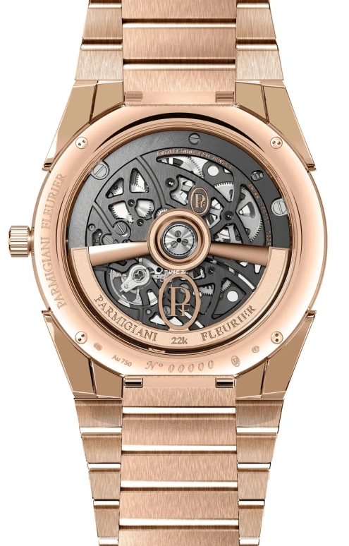 Parmigiani Fleurier,Tonda 40mm,40mm,Rose Gold,Skeleton,Grey,Automatic,Sapphire,Crystal Glass,Tonneau,PFC912,PFC912-2020001-200182-EN