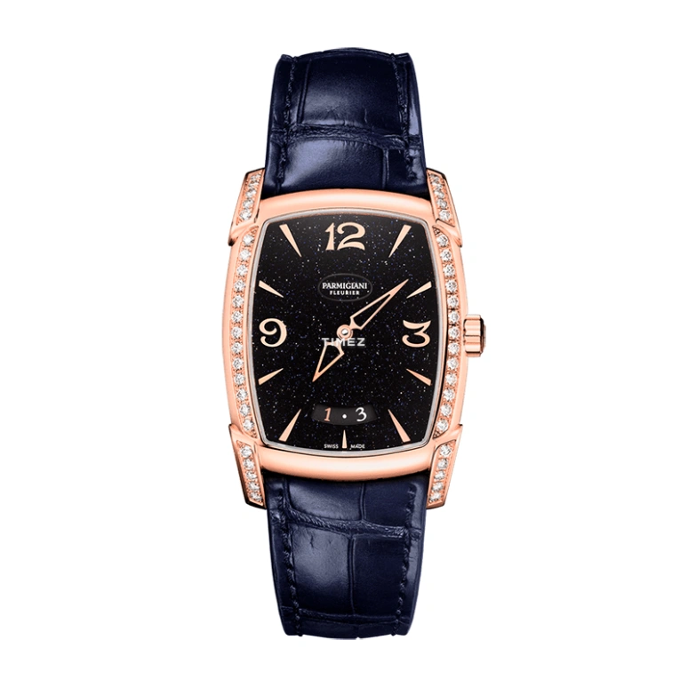 Parmigiani Fleurier,Kalpa 37.50x31.20mm,37.50x31.20mm,Rose Gold,Blue,Automatic,Day,55hours,PFC123,PFC123-1022500-HA3131
