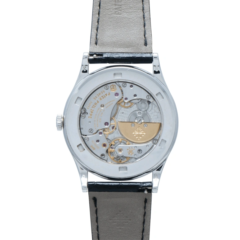 Patek Philippe,Calatrava 38mm,38mm,White Gold,Multi-Color,Black,White,Green,Orange,Automatic,48hours,In-house Caliber,5077,5077/100G-016