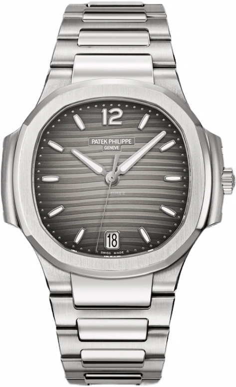 Patek Philippe,Nautilus 35.20mm,35.20mm,Stainless Steel,Grey,Automatic,Day,45hours,7118,7118/1A-011