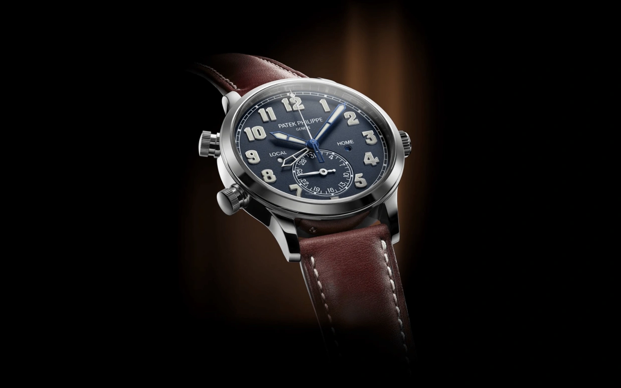 Patek Philippe,Complications 42mm,42mm,White Gold,Blue,Automatic,Day,Dule Time,Day / Night Indication,5524G,5524G-001