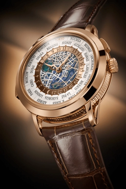 Patek Philippe,Grand Complications 40.20mm,40.20mm,Rose Gold,White,Yellow,Multi-Color,Automatic,World Time,Minute Repeater,Day / Night Indication,5531R,5531R-014
