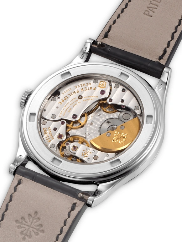 Patek Philippe,Calatrava 38mm,38mm,Platinum,Multi-Color,Blue,Brown,Automatic,48hours,In-house Caliber,5077P,5077P-030