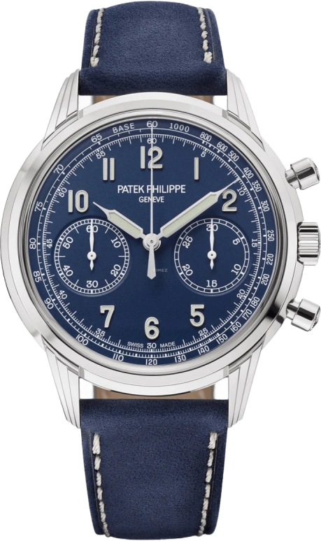 Patek Philippe,Complications 41mm,41mm,White Gold,Blue,Handwound,Chronograph,Column Wheel,5172G,5172G-001