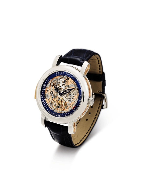Patek Philippe,Grand Complications 43mm,43mm,Rose Gold,Platinum,Skeleton,Rose Gold,Automatic,Perpetual Calendar,Leap Year,Month,Date,48hours,In-house Caliber,Comeback Kid,Tom Terrific,Tom Brady,5104P,5104P-001