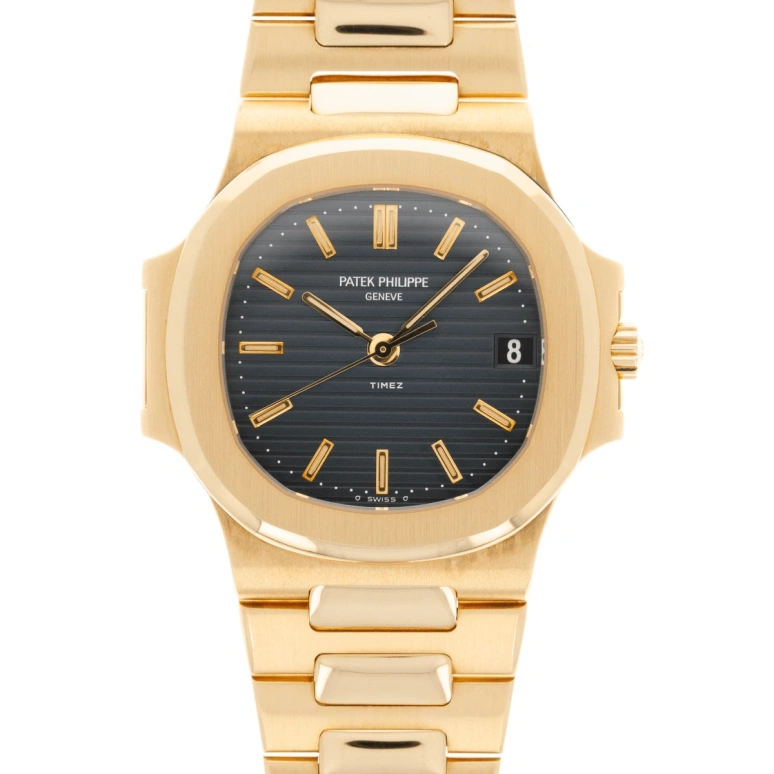 Patek Philippe,Nautilus 40mm,40mm,Yellow Gold,Dark Blue,Automatic,Day,38hours,3800,3800/001