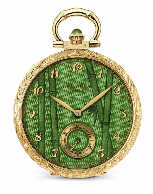 Patek Philippe,Pocket Watches ,Yellow Gold,Green,Handwound,42hours,In-house Caliber,995,995/122J-001